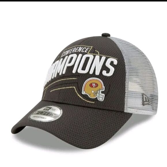 San Francisco 49ers New Era 2020 NFC Conference Champions Hat 9forty One size - Picture 1 of 9
